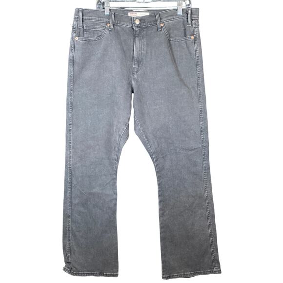 Levi Strauss Signature Women Jeans Black Heritage High Rise Kick Boot Stretch 16 - Picture 1 of 13